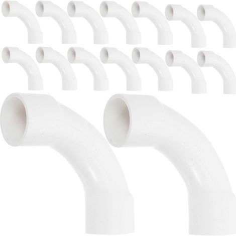 25pcs PVC Pipe Fitting Sweep Elbow Fitting 90 Degree Pipe Connector for Electrical Systems Plumbing Applicable to 20mm Wire Tube (1/5)