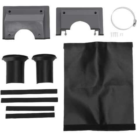 Kit de recouvrement pour conduit de passage mural de climatisation split (intérieur/extérieur) - Gris (1/5)