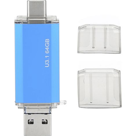 MAIKOU 3-in-1 USB-Stick mit USB 3.0- und Micro-USB-Anschlüssen, 32–256 GB Speicherkapazität für Computer (1/5)