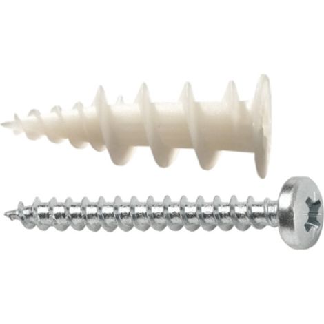 Schachtel mit 50 Stück Nylondübeln mit Schraube Ø3-4,5x40mm (1/5)