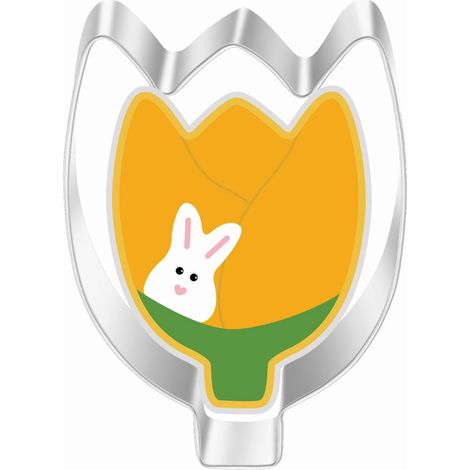 Emporte-pièce Lapin Carotte - Acier Inoxydable Alimentaire - Pour Biscuits Sandwichs Gâteaux - Lot de 2 (1/5)