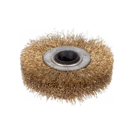 Spazzola in Ottone Ø 60 mm per Rettifica Roller – Spazzola per Trapano - KRT270401 (1/2)