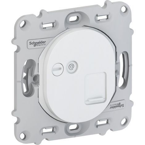 Ovalis - prise RJ45 - cat.5 UTP - téléphone - sans plaque de finition (S261471) (1/3)