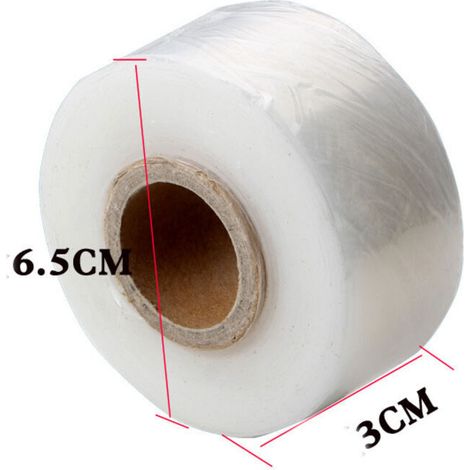 Biologisch abbaubares, selbstklebendes Veredelungsband – 2 Rollen à 120 m × 3 cm, elastisch und transparent für Obstbäume, Blumen und Gemüse