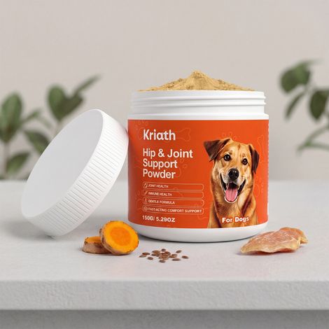 Poudre pour le soin des articulations des chiens : douce et confortable pour le corps de votre animal, poudre protectrice et nutritive – 150 g (1/5)