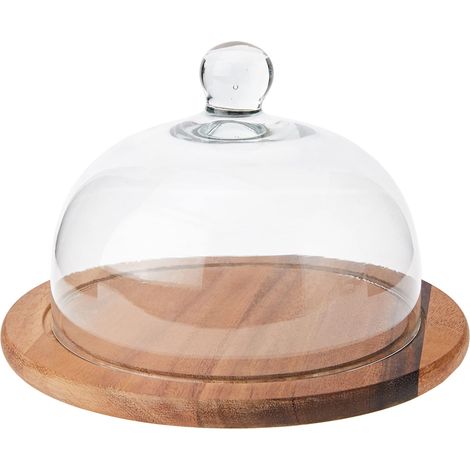 Tagliere per formaggi Zassenhaus con coperchio, in legno di acacia, diametro 25x16,5 cm (1/3)