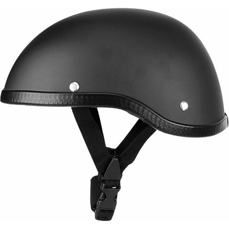 Green Mobility-Demicasque de moto de style retro ABS + capuchon en plastique de coton Noir muet pour motard motard Ridder (taille unique) Lavable universel, modele: Noir muet 29 (1/5)