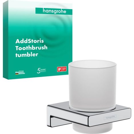 Zahnputzbecher Hansgrohe AddStoris, chrom - 41749000
