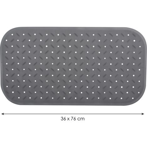 MSV rutschfester Teppich grau 36 x 76 cm Sicherheit