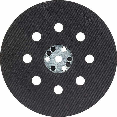 Plateau de Ponçage Mi-Dur (pour Peinture, Mastic, 8 Trous, Ø 125 mm, Accessoires Ponceuses Excentriques) (1/4)