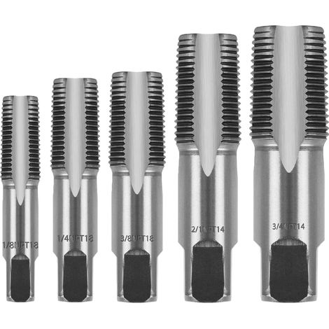 Taraud fileté 1/8", 1/4", 3/8", 1/2" et 3/4" Outil de taraud pour endommagé - (1/5)
