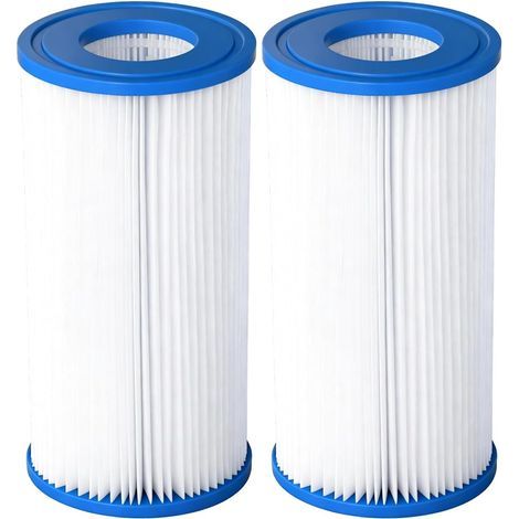 JSSEVN - Reusable Pool Filter Cartridge Type A/C, Compatible with 29000E/59900E Above Ground Pools and 1000/1500/530 GPH Pumps, 2 Pack (1/5)