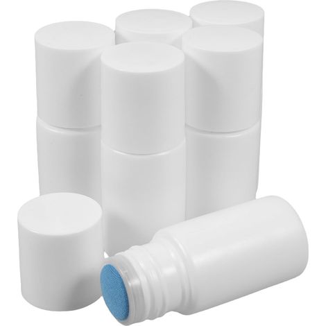 Flacons Applicateurs à Tête Éponge Blanche Portable Application Lot de 6 en Plastique 20ml pour Usage Domestique et Déplacements (1/5)