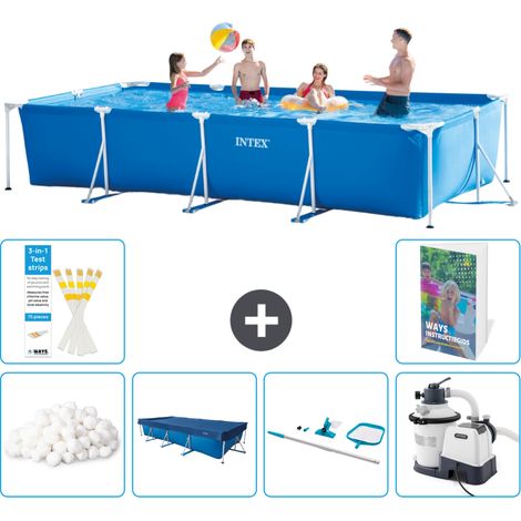 Rechteckiger Frame Pool - 450x220x84 cm - 7-teilig S153