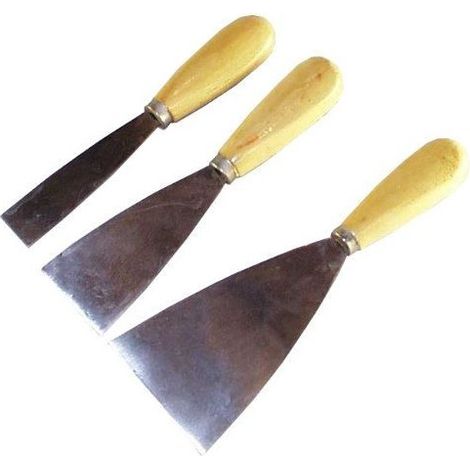 Lote de 3 cuchillos de pintor - Roulor