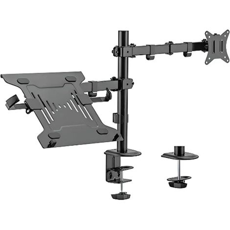 Monitor- und Laptophalterung, Standard VESA, Monitorarm, Laptopständer, hdwr SolidHand-AL01M01 (1/5)
