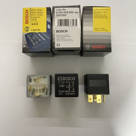 Relais automobile Bosch V23234-B0001-Y001, relais Bosch 24 V à 4 broches 0332019104