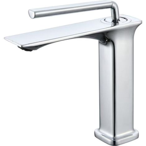 Foreign trade washbasin faucet, hot and cold water, household bathroom sink, vanity, single faucet -- electroplated Emperor low model