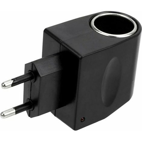 Convertitore di potenza per auto da 220V a 12V, adattatore di corrente per accendisigari dell'auto per alimentazione inverter AC-DC per auto, furgone, camion elettrico, normative europee (1/4)