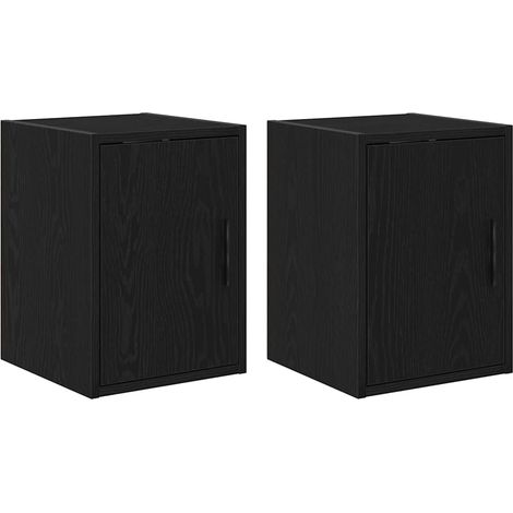 Maison Exclusive - Pensili per Garage 2 pz Neri in Legno Multistrato
