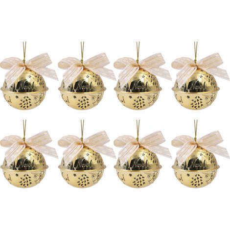 Clochette Ronde - En Fer - Pour Décoration De Fête Noël Mariage DIY - Lot De 8 (1/5)