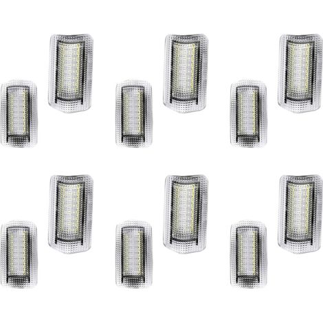12 luci di benvenuto a LED bianche adatte per Land Rover Serie 200, Serie 150, Prado MK4, J150, ES240 e IS250.