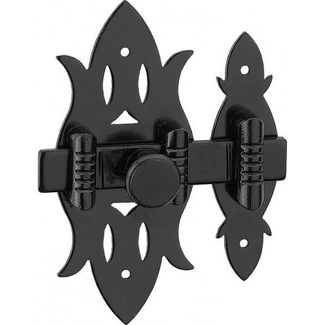 Chiavistello RUSTIQUE in ferro nero, 40 x 90 mm – THIRARD