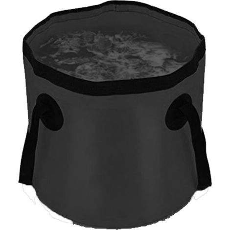 Seau Pliable - 10 L - Pour Camping Randonnée Pêche Bateau - Étanche Antifuite - Polyester Renforcé - 1 Pièce (1/5)
