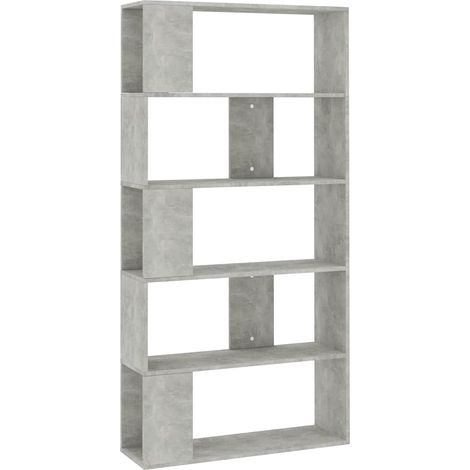 Maison Exclusive - Libreria/Divisorio Grigio Cemento 80x24x159cm Legno Ingegnerizzato (1/5)