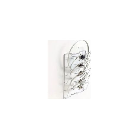 accroche casseroles Mural, Vertical – Range Couvercle Pratique pour ustensiles de Cuisine et poêle – Porte Couvercle Mural maniable
