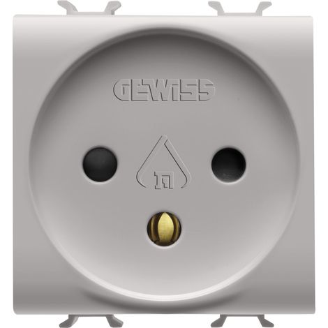PRISE 2M 2 P+T 16A STD ISRAELIEN BEIGE GEWISS GW13281
