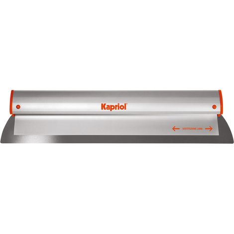 SPATOLA PER RASATURA A DUE MANI PER STUCCO LAMA ACCIAIO 60/80cm KAPRIOL, "80cm"