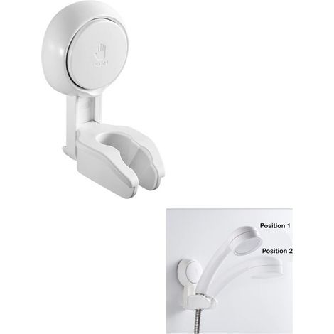 Adjustable Suction Cup Shower Bracket No Drilling, Shower Bracket Shower Head Holder (1/5)