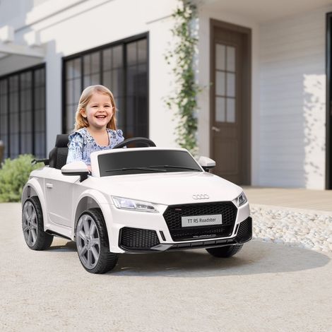 Voiture électrique enfant 102 x 60 x 44 cm blanche HAVRYA (1/3)
