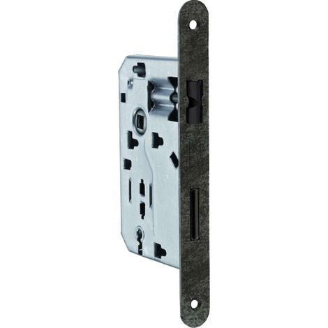 Bonaiti SERRATURA LEGNO PATENT INF. B/TONDO Art. 042T - bronzato verniciato E.40 - 1 pezzo