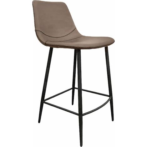 Naber Hocker Lino 2KM, Gestell schwarz matt, Bezug dunkelkhaki (1/2)