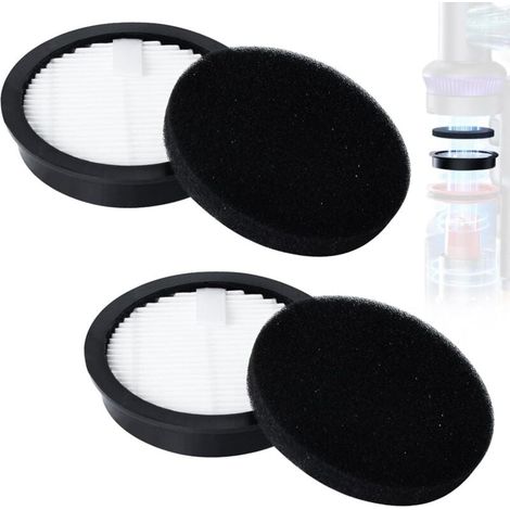 Filtre Hepa de rechange pour aspirateur sans fil Laresar Elite 3, 2 filtres, 2 éponges, durable et lavable (1/4)