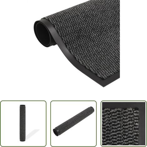 Tapis de sol -  Paillasson rectangulaire 120 x 180 cm Anthracite (1/5)