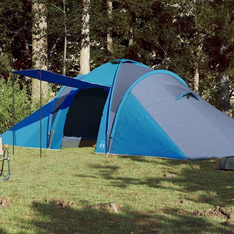 vidaXL Tente familiale à dôme 6 personnes bleu imperméable (1/5)