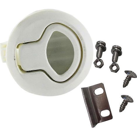 Loquet de porte à poignée ronde, loquet encastré pour porte 1/4, trappe de pont de bateau, tiroirs de camping-car, armoire de yacht (1/4)
