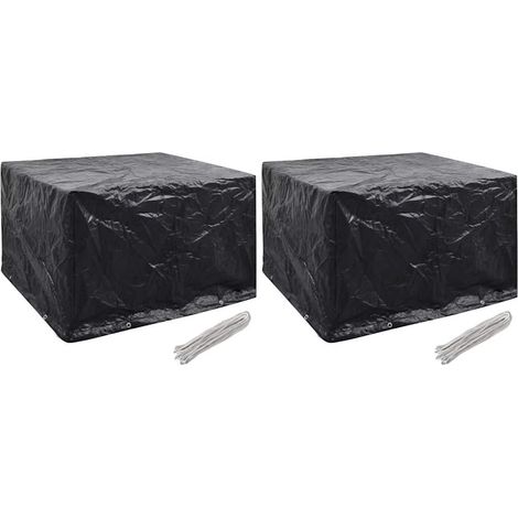 Garden Furniture Covers 2 pcs 8 Eyelets 135x135x90 cm vidaXL