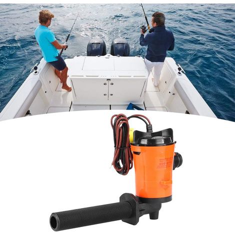 Pompe d'aération submersible 12V 800GPH pour vivier, accessoire bateau avec cartouche SFBPI-G800-05 (1/5)