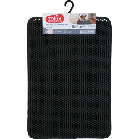 Aptel Alfombrilla de higiene negra 45 x 65 cm para gato