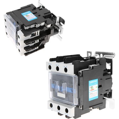 Contacteur électrique industriel AC 220V 80A, modèle CJX2-8011, haute sensibilité, pour démarrage moteur et commande de circuits. (1/5)