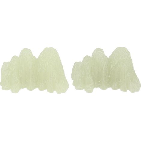 2 pieces specimen of cristal mineral of fluority green simulation of desk super bright decorative rocaille aquarium landscaping ornament 02 style (1/5)
