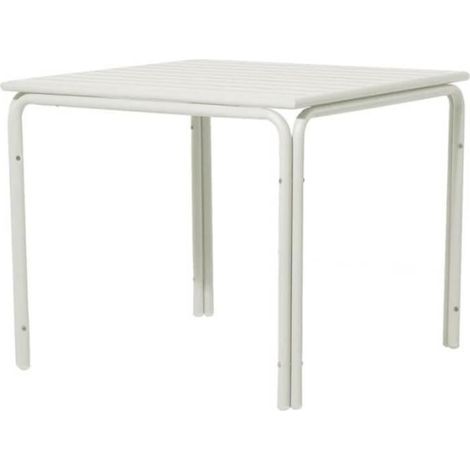 MESA ALUMINIO ALEGRIA BLANCA 70x70 CM (1/5)