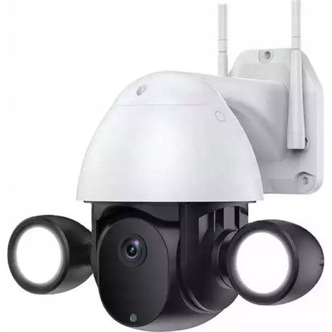 Caméra rotative extérieure Wi-Fi 3 MP avec lampe LED