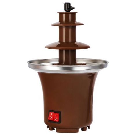 Fontaine à chocolat domestique à trois couches, Fondue fondue, Machine à lave pour faire fondre le chocolat, tour, fontaine Triple (1/5)