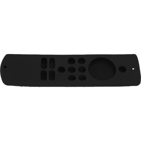 Weiche Silikon-Schutzhülle, rutschfest und stoßfest für die Fire TV Stick Lite Fernbedienung, mit Handschlaufe, schwarz. (1/5)