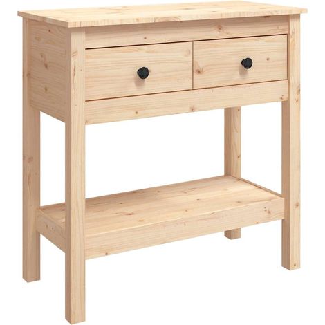 Mesa consola madera maciza de pino 75x35x75 cm vidaXL